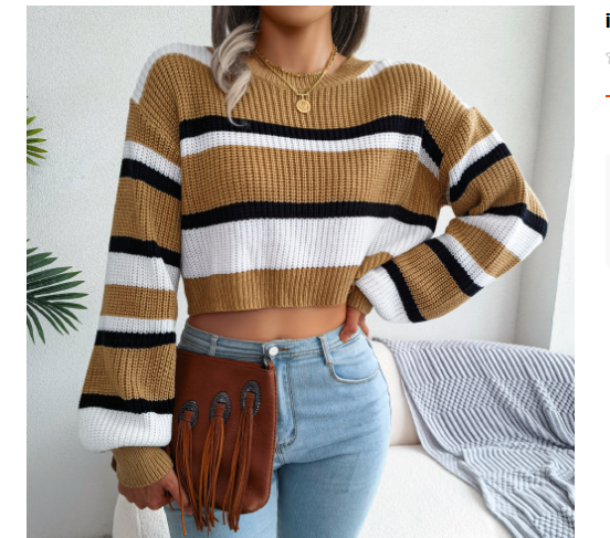 Maira™ - Striped Knitted Sweater