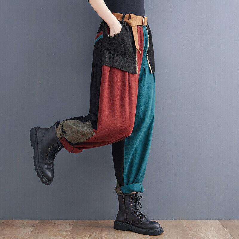 Mixed colour trousers