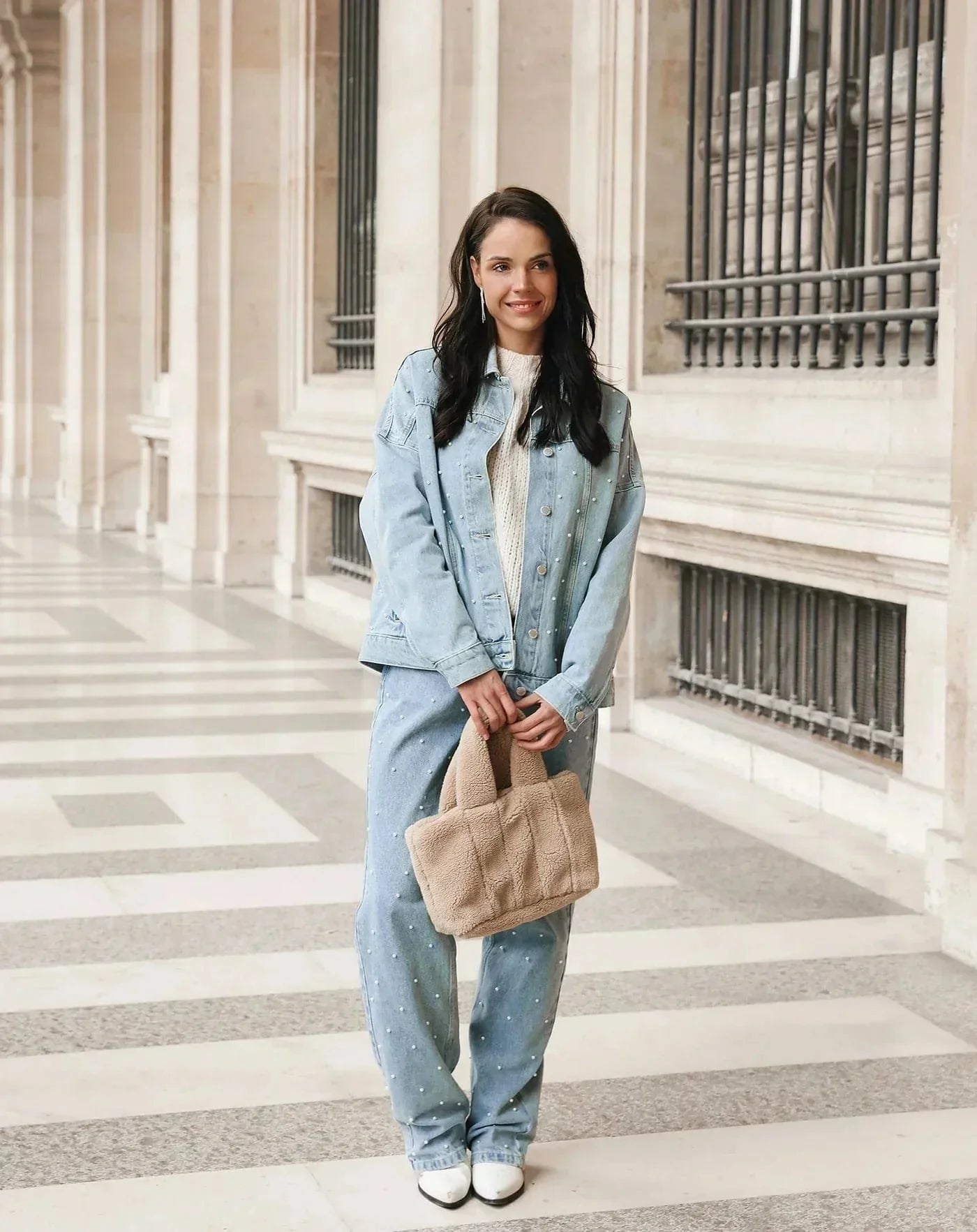 Sequin Denim Jeans