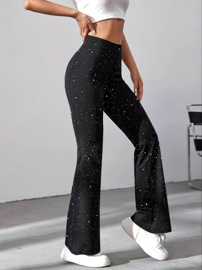 Sequin Flared Pants