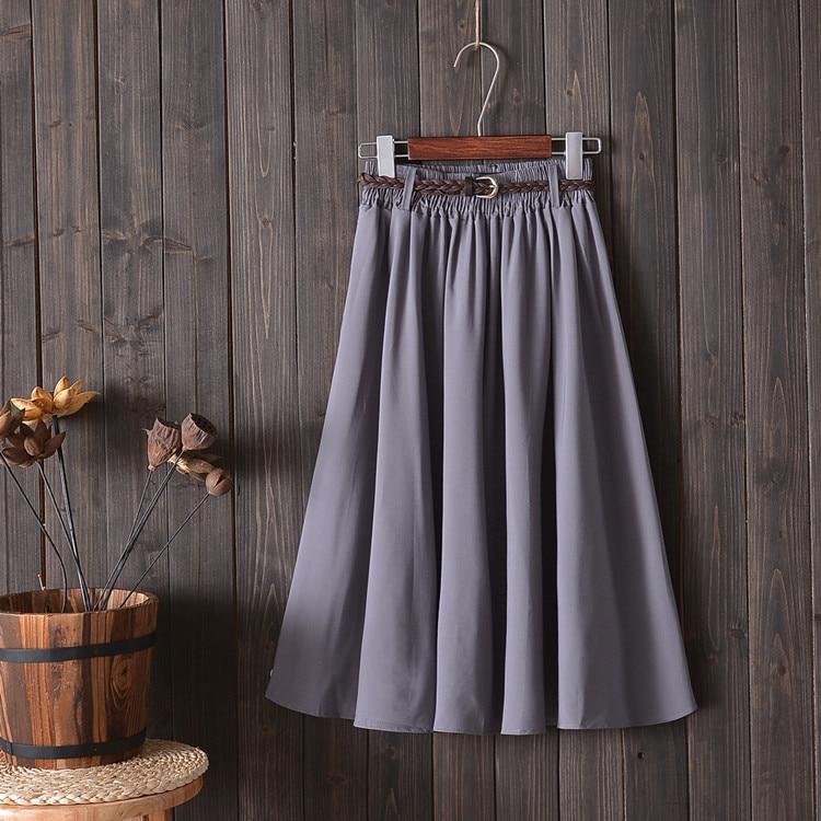 Chic flared midi skirt