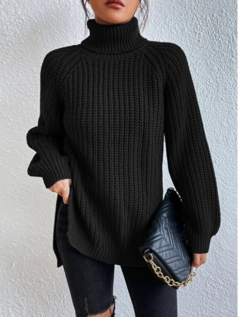 Rosella™ - High Neck Knitted Sweater