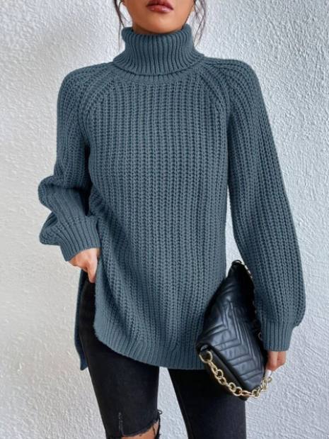 Rosella™ - High Neck Knitted Sweater