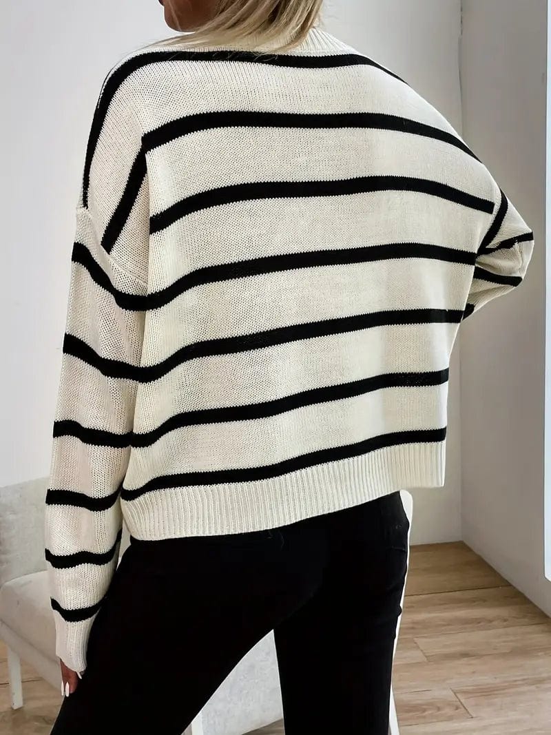 Striped Knit Pullover