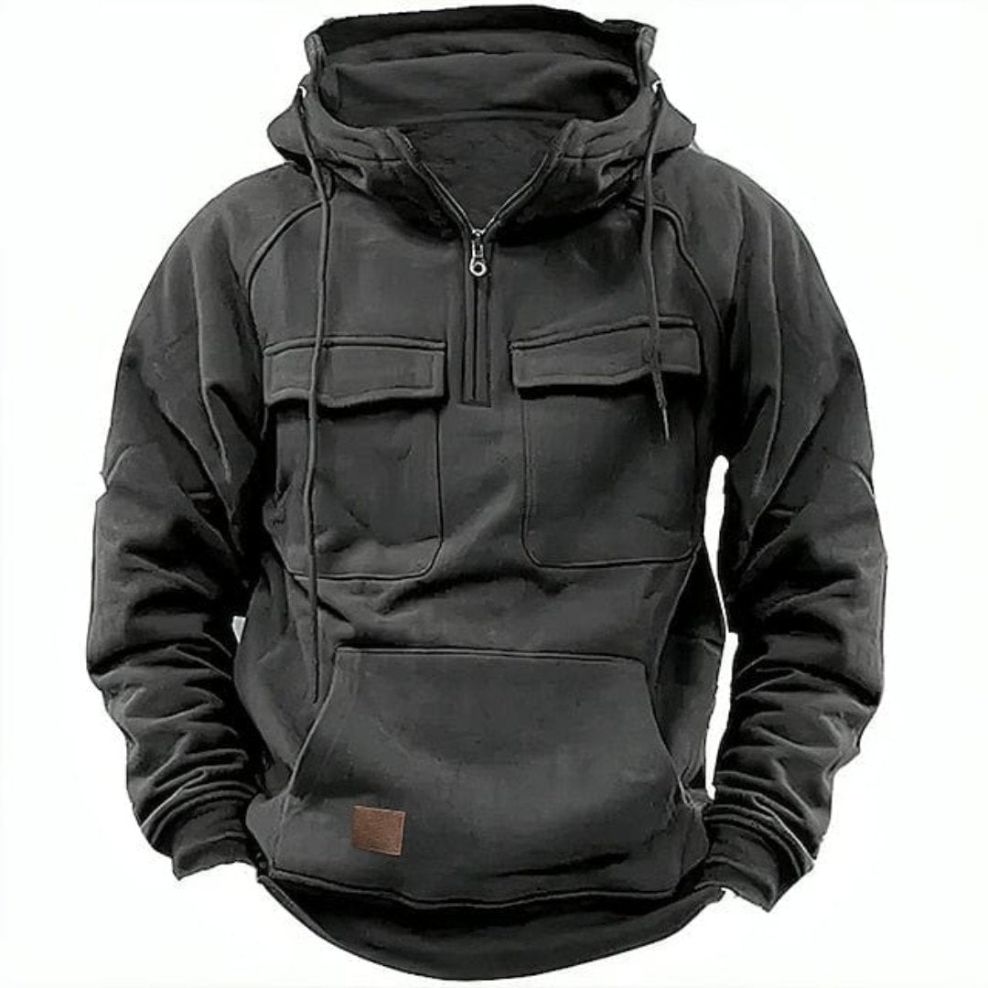 Conor | Warm Winter Half Zipper Hoodie for Men