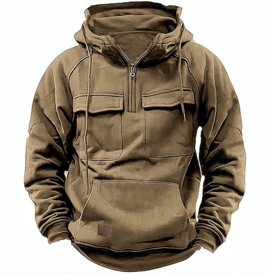 Conor | Warm Winter Half Zipper Hoodie for Men