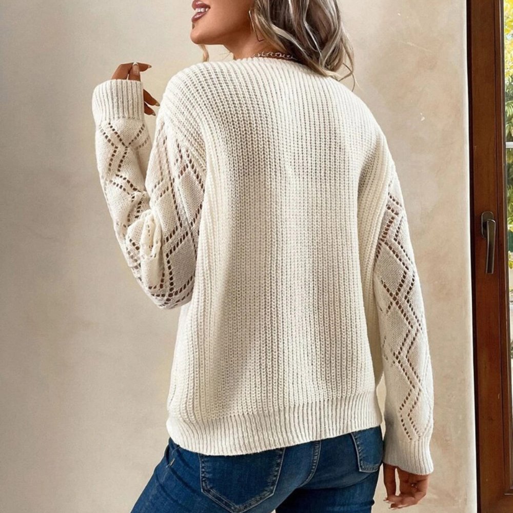 V-Neck Knit Sweater