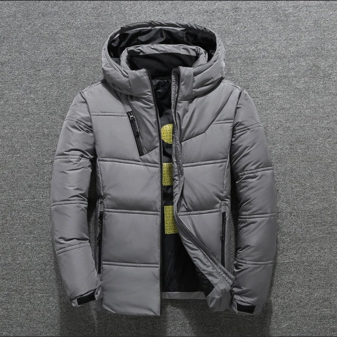 Wulfinar | Warm Puffer Down Zipper Jacket for Men