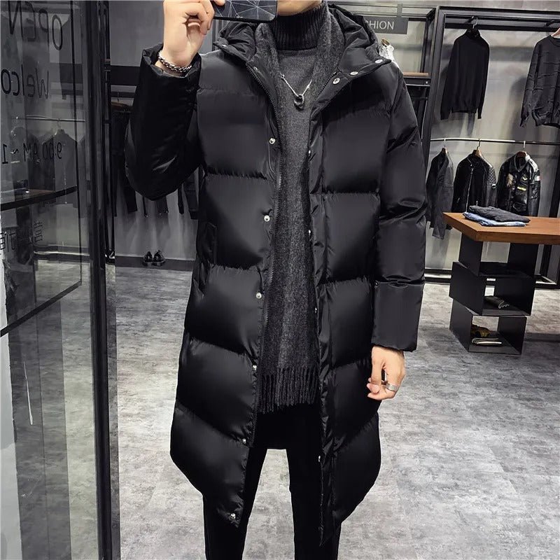 Victor - Fashionable long cotton coat for men