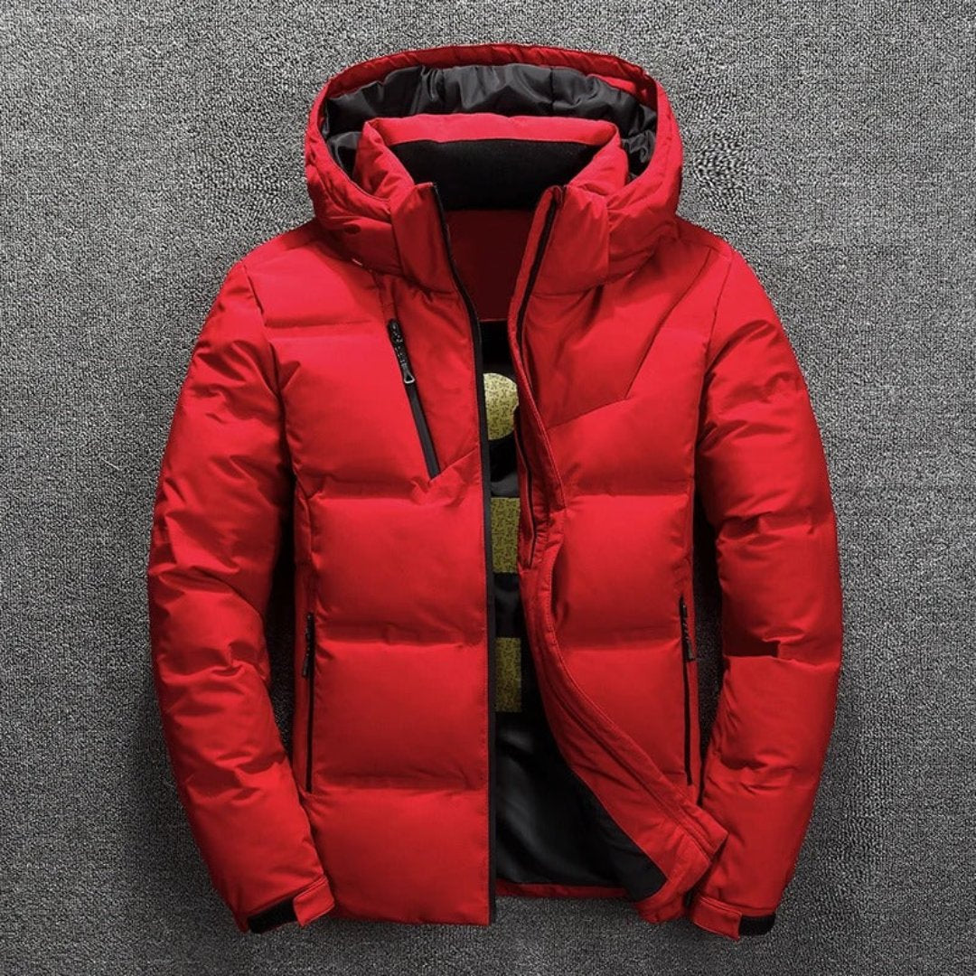 Wulfinar | Warm Puffer Down Zipper Jacket for Men