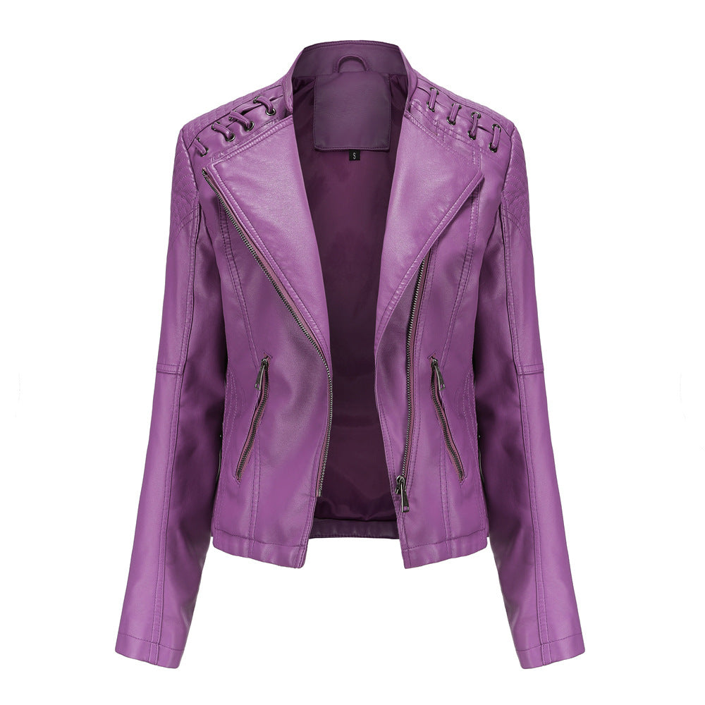 Chic PU Leather Jacket