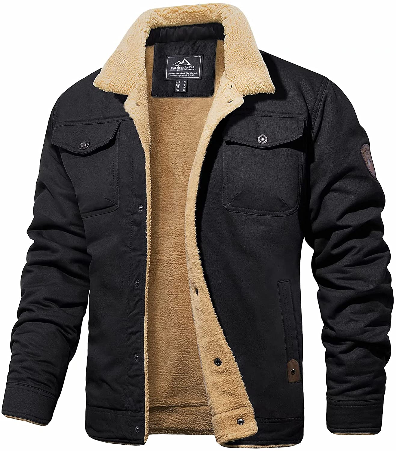 Lined winter jacket