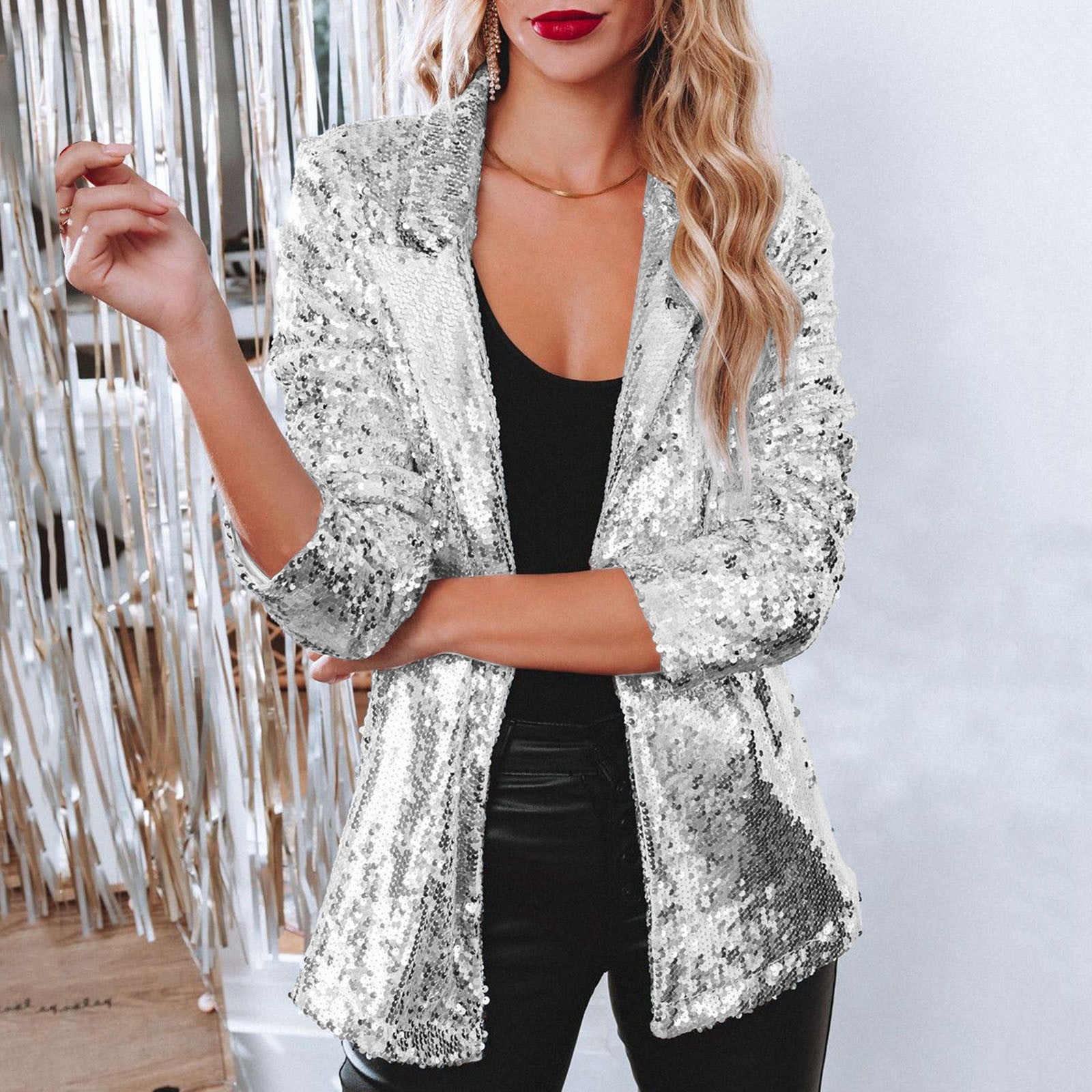 Blazer With Sequins