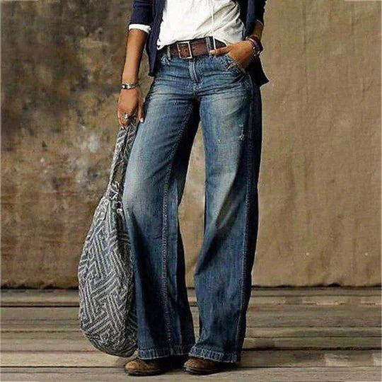 Wide-Leg Vintage Jeans