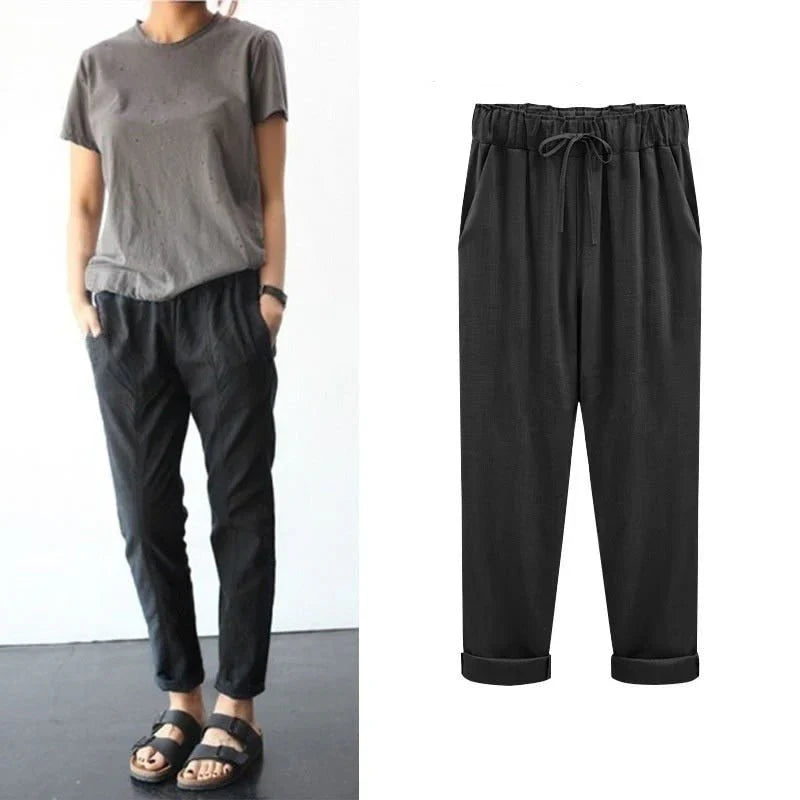 Kaela™ - Casual Linen and Cotton Trousers