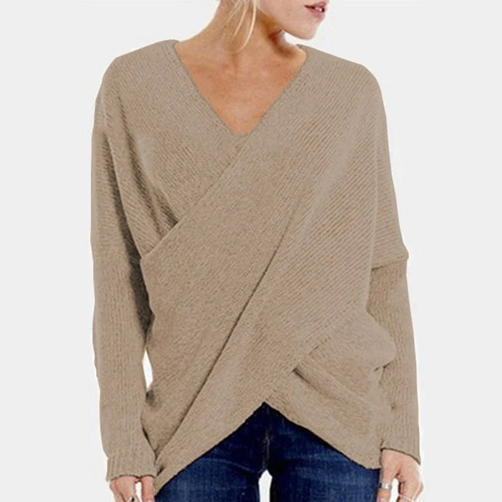 Ilse™ - Casual Cross-Over Sweater