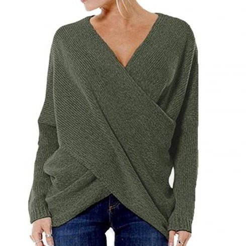 Ilse™ - Casual Cross-Over Sweater