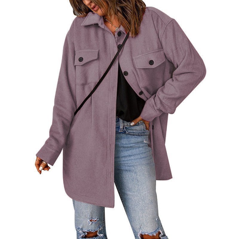 Women's Casual Woolen Coat