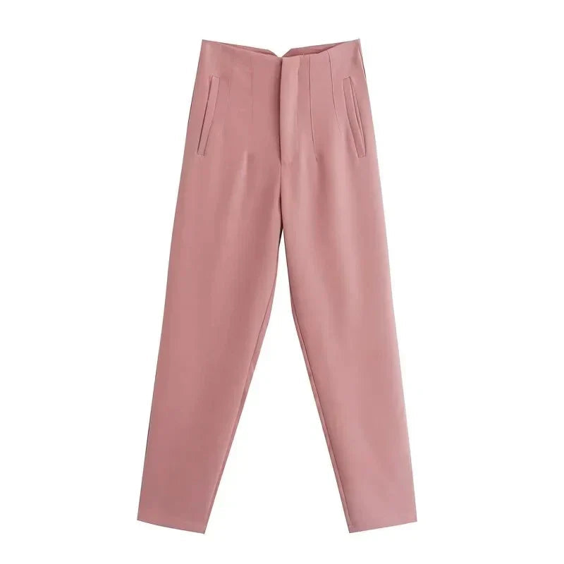 Claude™ - Elegant High-Waisted Trousers